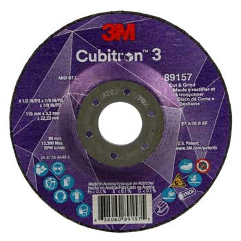3M&trade; Cubitron&trade; 3 Cut and Grind Wheel