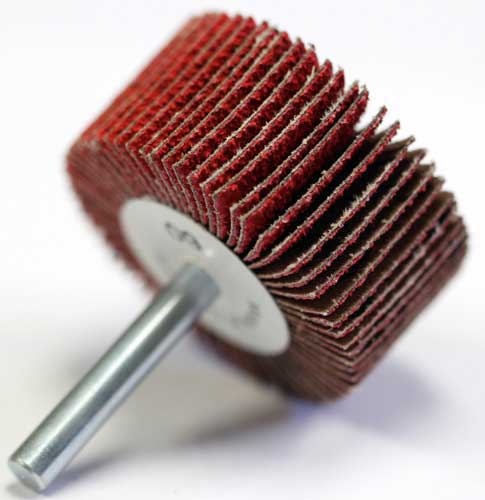 Wendt&trade; Mounted Ceramic Abrasive Flap Wheels on 1/4