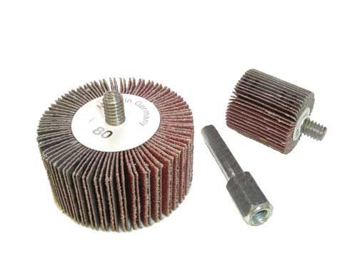 Wendt&trade; Mounted Abrasive Flap Wheels on 1/4-20 threaded shank