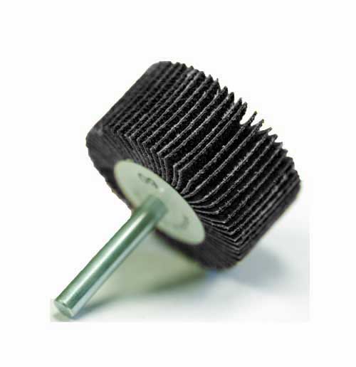Wendt&trade; Mounted Silicon Carbide Abrasive Flap Wheels on 1/4