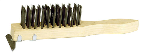 Weiler Heavy-Duty Scratch Brush With Scraper