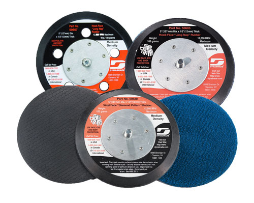 Dynabrade Random Orbital Disc Pads Rubber Construction