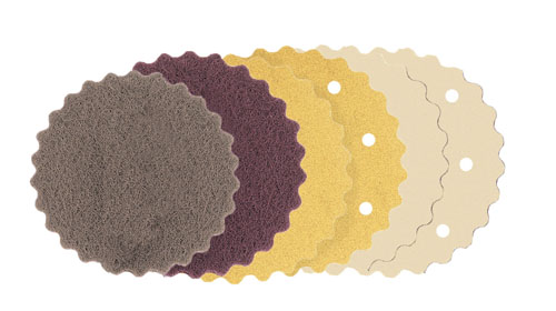 Dynabrade Abrasive Scalloped-Edge Discs Dynabrade Abrasive Scalloped-Edge Discs