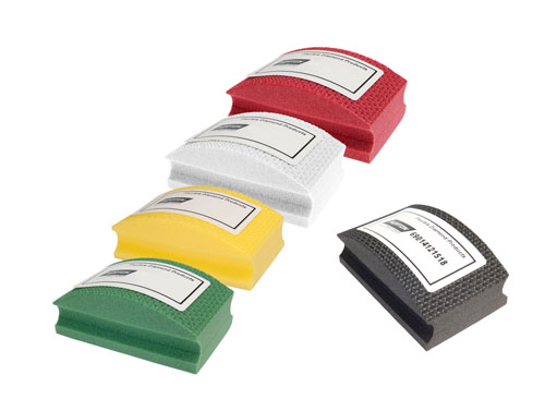 Merit Coated Abrasives Quadroflex Diamond Hand Pads, Curved
