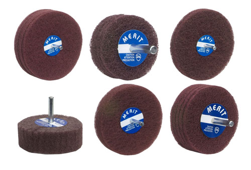 Merit Surface Finishing Products Disc Wheels - Spindle Mounted