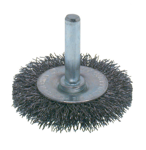 Osborn Crimped Wire Wheel Brush - Shank Mounted Osborn Crimped Wire Wheel Brush - Shank Mounted