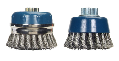 Norton Knotted Wire Cup Brushes - For Stainless Steel