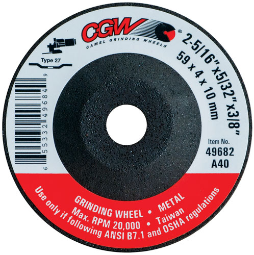 CGW Depressed Center Mini Grinding Wheels