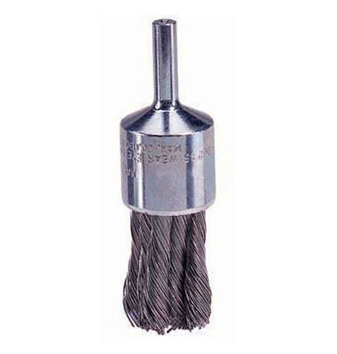 Weiler Knot Wire End Brushes - Hollow End - Steel & Stainless & Bronze