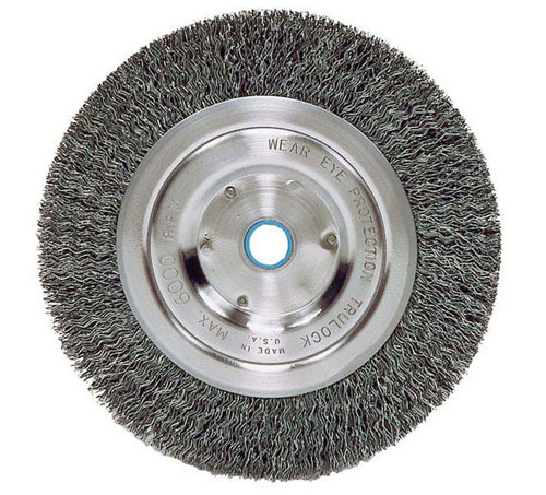 Weiler Bench Grinder Wire Wheels - Medium Face - Steel