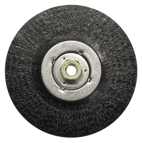 Weiler Black Gold Polyflex Encapsulated Stringer Bead Twist Wheels - Steel
