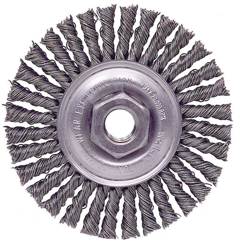 Weiler Stringer Bead Twist Wheels - Very Narrow Face - Steel & Stainless