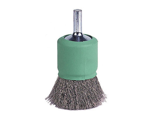 Weiler Crimped Wire End Brushes - Coated Cup - Steel & Stainless