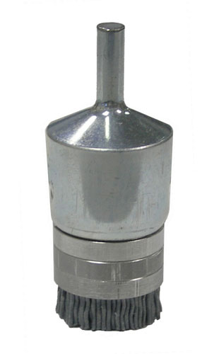 Weiler Nylox End Brushes Banded - Silicon Carbide Mounted on 1/4