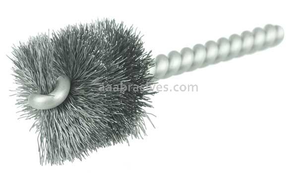 Weiler 21079 1-1/8" Power Tube Brush .008" Steel Wire Fill 1" Brush Length