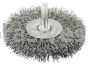 Weiler 17967 3" Stem-Mounted Crimped Wire Radial Wheel .020" Steel Fill 1/4" Stem