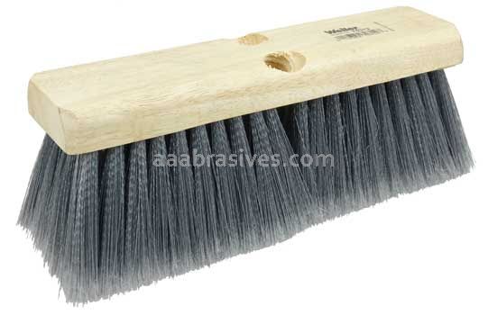 Weiler 70312 10" Bus Brush Flagged Silver Grey Polystyrene Fill