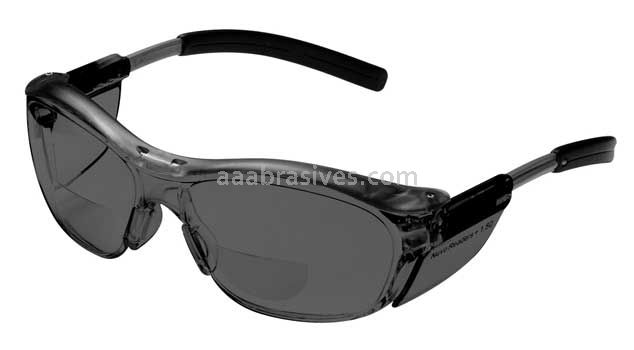 3M&trade; 7000127509 Nuvo&trade; Reader Protective Eyewear 11500-00000-20 Gray Lens Gray Frame +1.5 Diopter