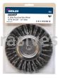 Weiler 08085P 6" Standard Twist Knot Wire Wheel .014" Steel Fill 5/8"-1/2" Arbor Hole Retail Pack