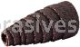 3/4 x 1-1/2 x 3/16 60 Grit Merit A/O Full-Tapered Spiral Rolls