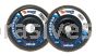 Weiler 50017 - 5 x 5/8-11 120 Zirc Tiger Abrasive Angled Flap Disc Trimmable Backing - 012382500177