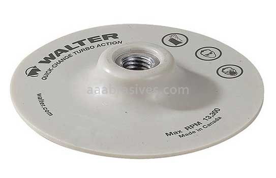 Walter 15M158 7x5/8-11 White Turbo Quick Change Backing Pad