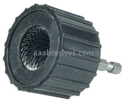 Weiler 44737 External Tube Fitting Brush 3/4" O.D. 1/4" Stem