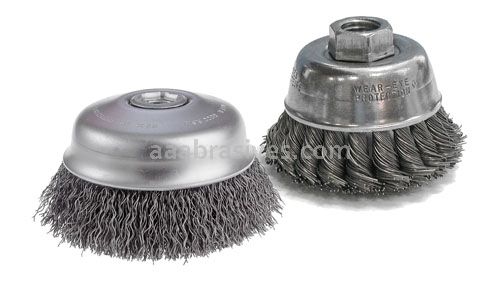 CGW 60111 5 Cup Brush .020 Crimp Carbon 5/8-11