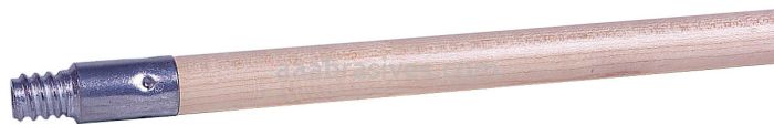 Weiler 75525 - 48" Wood Handle, Threaded Metal Tip, 15/16" Diameter - 012382755256
