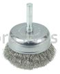 Weiler 14318 2" Crimped Wire Utility Cup Brush .008" Stainless Steel Fill 1/4" Stem