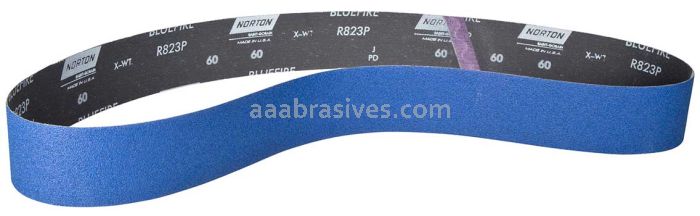 Norton 2-1/2 x 60 220-X Norton BlueFire R823P Narrow Belts