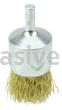 Weiler 10091 1" Crimped Wire End Brush .0118" Brass Fill