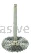 Weiler 26017 1" Miniature Wire Wheel .005" Stainless Steel Fill 1/8" Stem