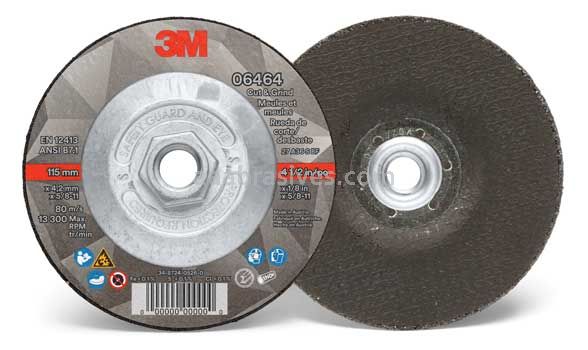 3M&trade; 7100221307 4.5 x 1/8 x 5/8"-11 75819 T27 Cut & Grind Wheel