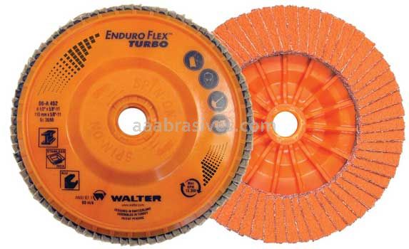 Walter 06A712 7 x 7/8 GR36/60 Enduro-Flex Turbo Flap Disc