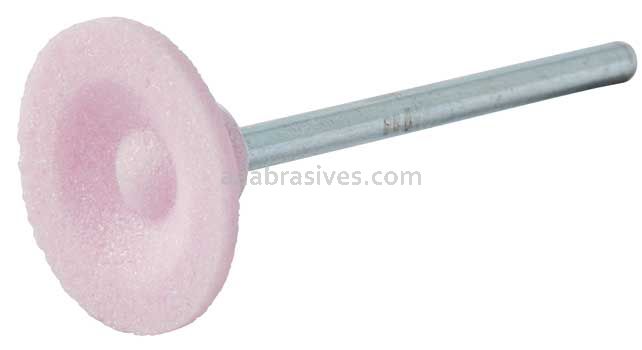 Norton 69078645347 B81 3/4 x 3/16 Pink 86A A/O Vitrified Bond Mounted Point