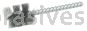 Weiler 21086 7/8" Power Tube Brush .006" Stainless Steel Wire Fill 1" Brush Length