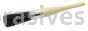 Weiler 40021 #10 1-1/16" Oval Sash Brush Black China Bristle 3" Trim Length Plain Foam Handle