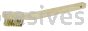 Weiler 44810 Vortec Pro Small Hand Wire Scratch Brush Brass Fill Wood Handle 3 x 7 Rows