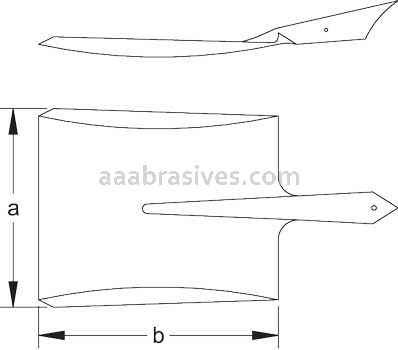 CS Unitec™ EX1005-270A 230 x 270mm Square Shovel Nupla Handle Aluminum Bronze