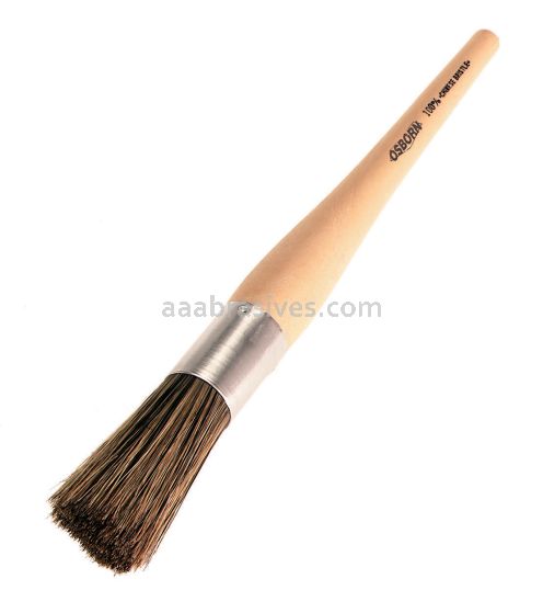 Osborn Brush #6 Round Sash Brush 13/16" Thick 2-1/8" TL X Grey Bristle #71113