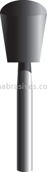 B-112, 3/8x1/2x1/8"sk, Mounted Point, Vitrified, PA/O