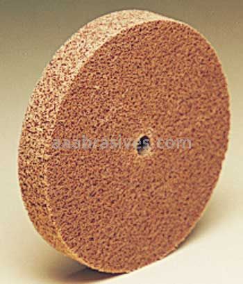 3M™ Scotch-Brite™ 7100189460 10 x 1/2 x 1/16 5A Fine Cut and Polish Unitized Wheel