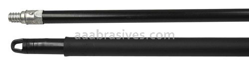60" Metal Handle, Heavy Duty, Black with Metal Threaded Tip
