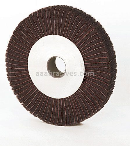 8x1x1, A/O 150/Fine, Unmounted Interleaf Flap Wheel