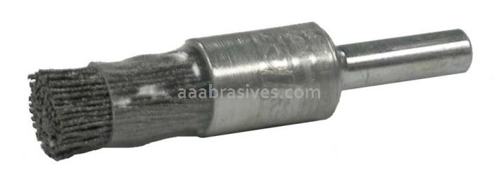 Weiler 86099 Burr-Rx 3/8" Coated Cup End Brush .043/120 CG Crimped Fill