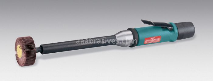 Dynabrade 51134 Dynastraight Flapper 8" Extension Finishing Tool .5 hp Straight-Line 18,000 RPM Front Exhaust 1/4-20 Female Thread