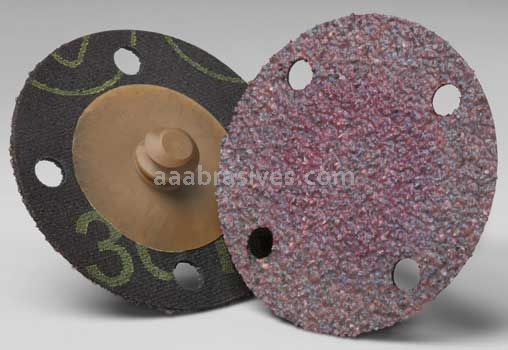 3M™ 7010326601 2” 60 Grit YF-wt 361F A/O TR Roloc™ Sanding Disc