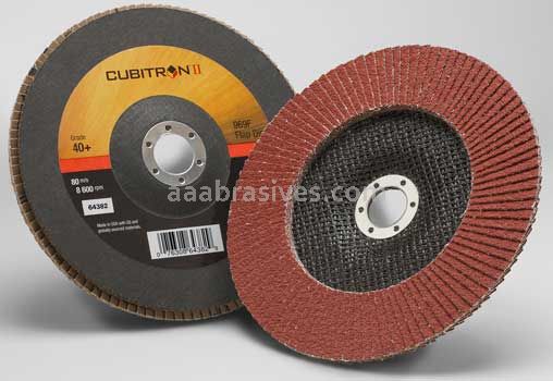 3M™ 7100104923 7 x 7/8 40+ Grit 969F T27 Cubitron™ II Flap Disc