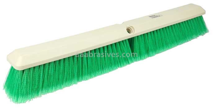 Weiler 42163 18" Perma-Sweep Floor Brush Flagged Green Polystyrene Fill
